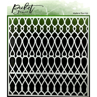 Picket Fence Studios Knots Scales Stencil 